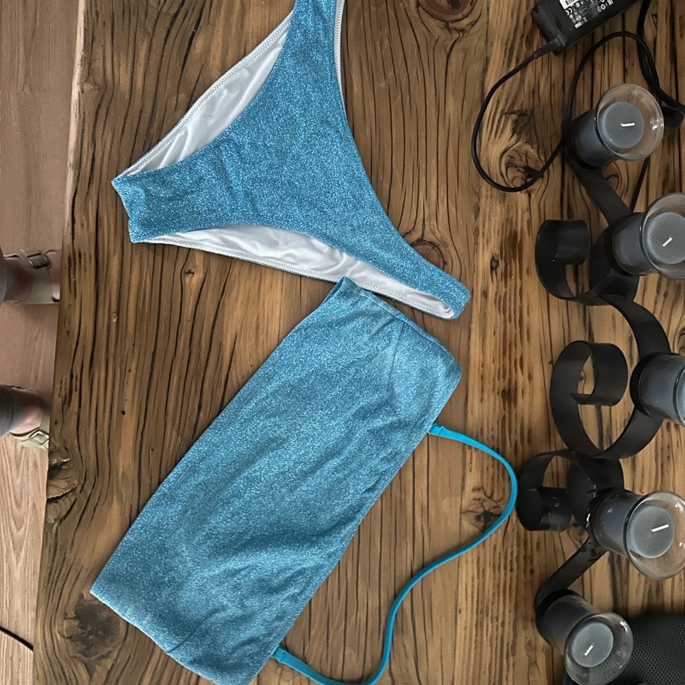 Sparkling Blue Bikini Bottom